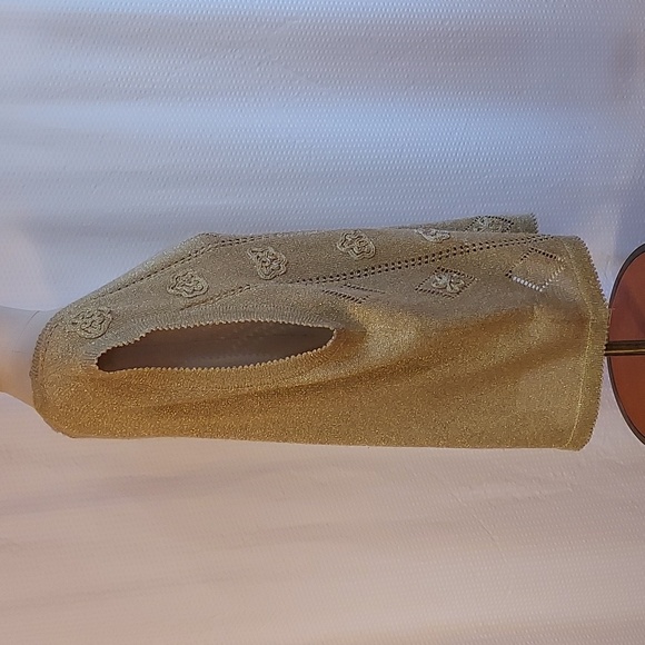 American Collection Vintage Women's Sweater Vest Metalic Gold Holidays Size 2X - Picture 3 of 10